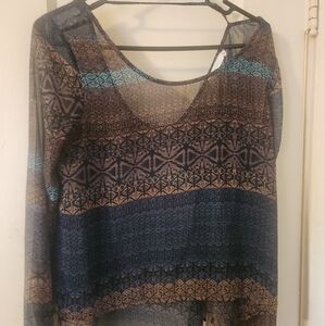 **Medium Sheer Lush Blouse